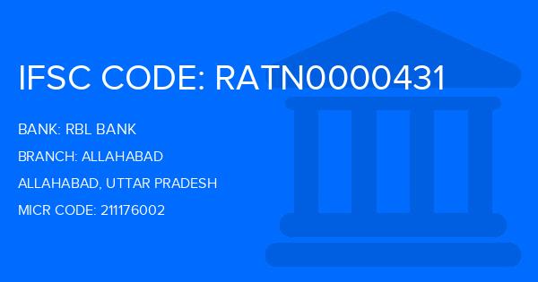 Rbl Bank Allahabad Branch IFSC Code