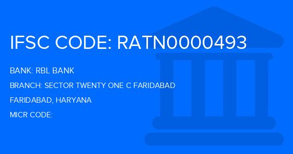 Rbl Bank Sector Twenty One C Faridabad Branch IFSC Code
