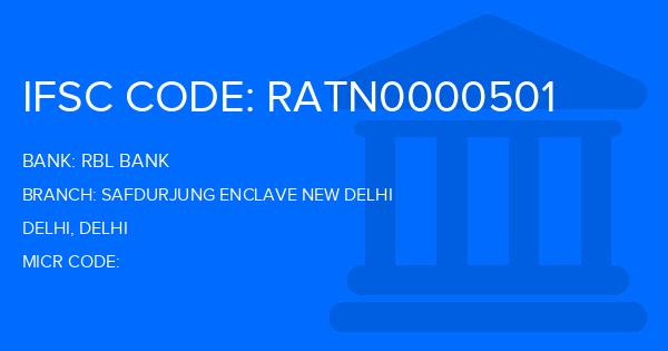 Rbl Bank Safdurjung Enclave New Delhi Branch IFSC Code