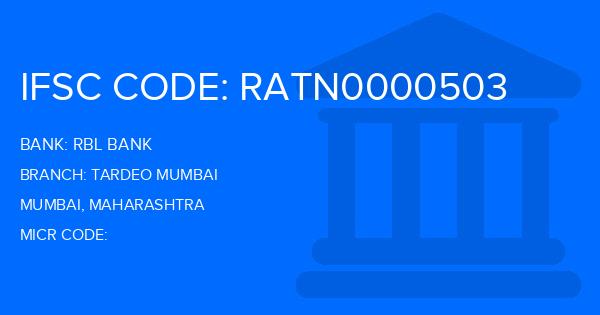 Rbl Bank Tardeo Mumbai Branch IFSC Code