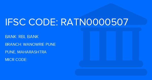 Rbl Bank Wanowrie Pune Branch IFSC Code