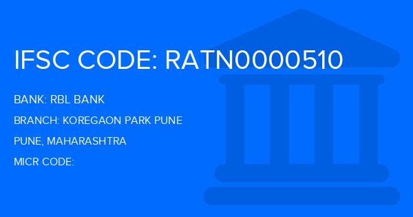 Rbl Bank Koregaon Park Pune Branch IFSC Code