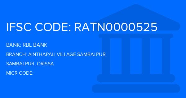 Rbl Bank Ainthapali Village Sambalpur Branch IFSC Code