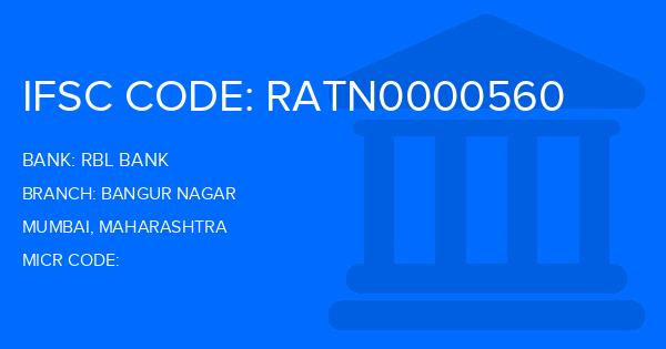 Rbl Bank Bangur Nagar Branch IFSC Code