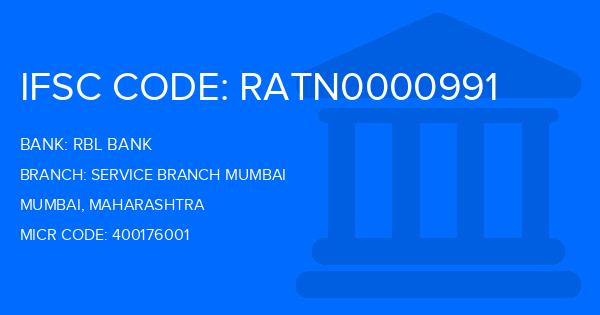 Rbl Bank Service Branch Mumbai Branch IFSC Code