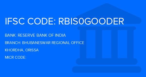Reserve Bank Of India (RBI) Bhubaneswar Regional Office Branch IFSC Code