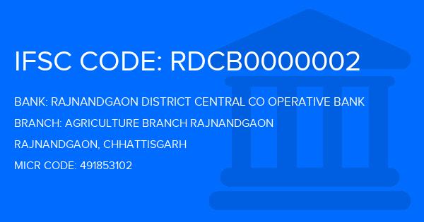 Rajnandgaon District Central Co Operative Bank Agriculture Branch Rajnandgaon Branch IFSC Code