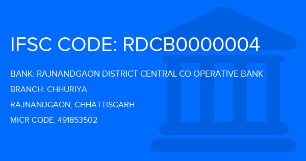 Rajnandgaon District Central Co Operative Bank Chhuriya Branch IFSC Code