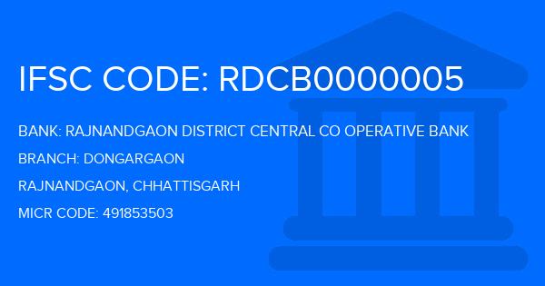 Rajnandgaon District Central Co Operative Bank Dongargaon Branch IFSC Code