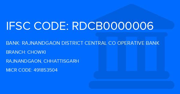 Rajnandgaon District Central Co Operative Bank Chowki Branch IFSC Code
