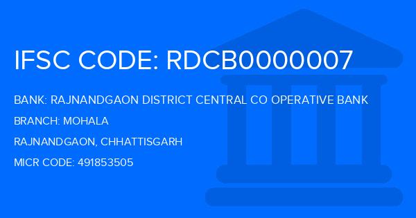 Rajnandgaon District Central Co Operative Bank Mohala Branch IFSC Code