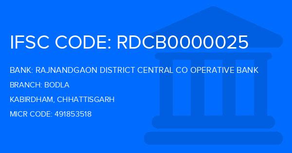 Rajnandgaon District Central Co Operative Bank Bodla Branch IFSC Code