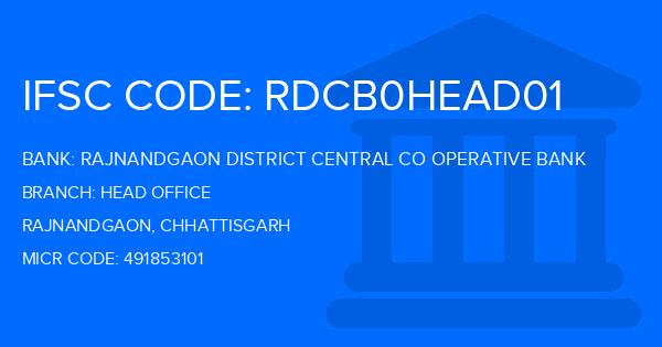Rajnandgaon District Central Co Operative Bank Head Office Branch IFSC Code