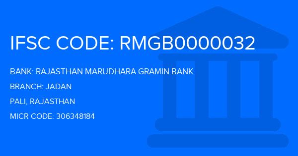 Rajasthan Marudhara Gramin Bank (RMGB) Jadan Branch IFSC Code