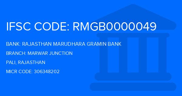 Rajasthan Marudhara Gramin Bank (RMGB) Marwar Junction Branch IFSC Code