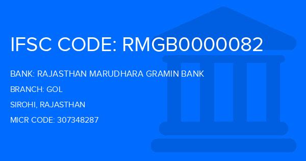Rajasthan Marudhara Gramin Bank (RMGB) Gol Branch IFSC Code