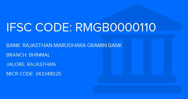 Rajasthan Marudhara Gramin Bank (RMGB) Bhinmal Branch IFSC Code