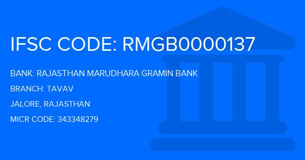 Rajasthan Marudhara Gramin Bank (RMGB) Tavav Branch IFSC Code