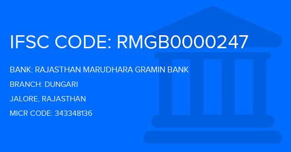 Rajasthan Marudhara Gramin Bank (RMGB) Dungari Branch IFSC Code