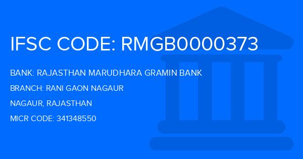 Rajasthan Marudhara Gramin Bank (RMGB) Rani Gaon Nagaur Branch IFSC Code