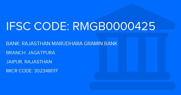 Rajasthan Marudhara Gramin Bank (RMGB) Jagatpura Branch IFSC Code