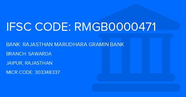 Rajasthan Marudhara Gramin Bank (RMGB) Sawarda Branch IFSC Code
