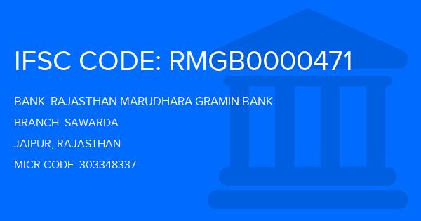 Rajasthan Marudhara Gramin Bank (RMGB) Sawarda Branch IFSC Code