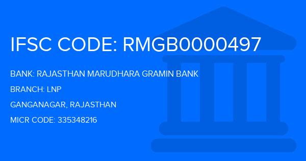 Rajasthan Marudhara Gramin Bank (RMGB) Lnp Branch IFSC Code