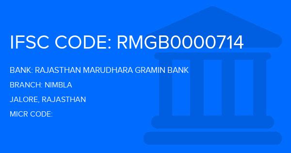 Rajasthan Marudhara Gramin Bank (RMGB) Nimbla Branch IFSC Code