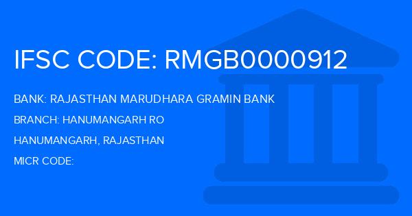 Rajasthan Marudhara Gramin Bank (RMGB) Hanumangarh Ro Branch IFSC Code