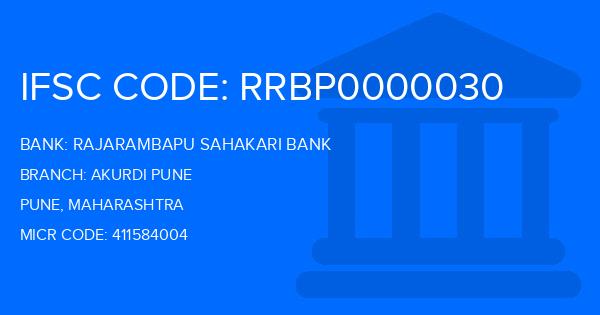 Rajarambapu Sahakari Bank Akurdi Pune Branch IFSC Code