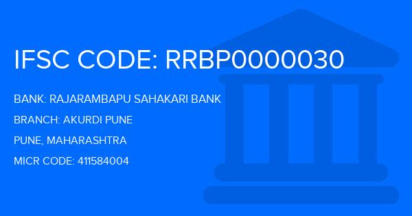 Rajarambapu Sahakari Bank Akurdi Pune Branch IFSC Code