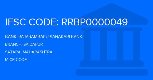 Rajarambapu Sahakari Bank Saidapur Branch IFSC Code