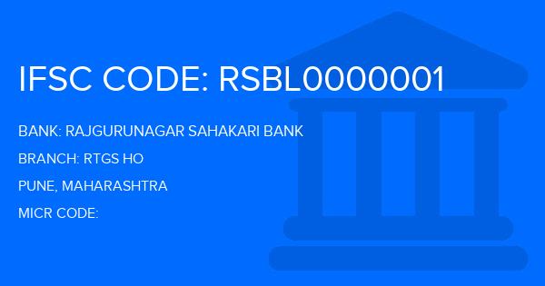 Rajgurunagar Sahakari Bank Rtgs Ho Branch IFSC Code