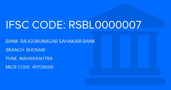 Rajgurunagar Sahakari Bank Bhosari Branch IFSC Code