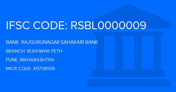 Rajgurunagar Sahakari Bank Budhwar Peth Branch IFSC Code