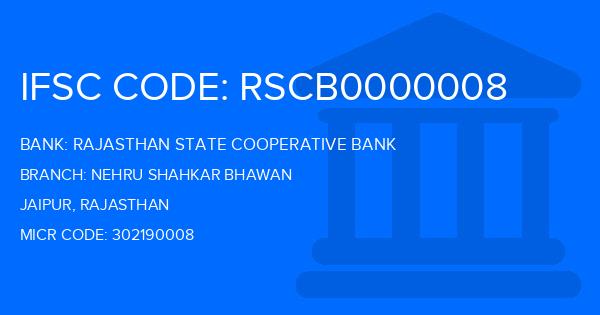 Rajasthan State Cooperative Bank Nehru Shahkar Bhawan Branch IFSC Code