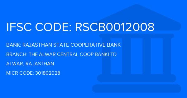 Rajasthan State Cooperative Bank The Alwar Central Coop Bankltd Branch IFSC Code