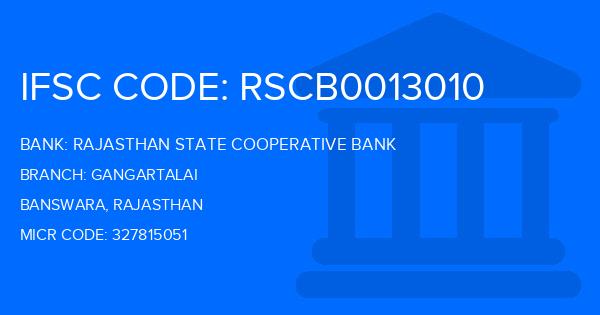 Rajasthan State Cooperative Bank Gangartalai Branch IFSC Code
