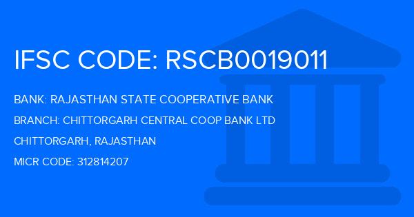 Rajasthan State Cooperative Bank Chittorgarh Central Coop Bank Ltd Branch IFSC Code