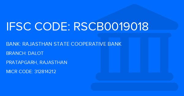 Rajasthan State Cooperative Bank Dalot Branch IFSC Code