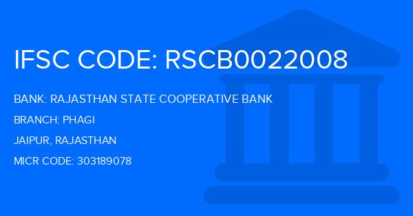 Rajasthan State Cooperative Bank Phagi Branch IFSC Code