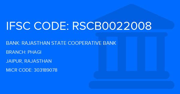 Rajasthan State Cooperative Bank Phagi Branch IFSC Code