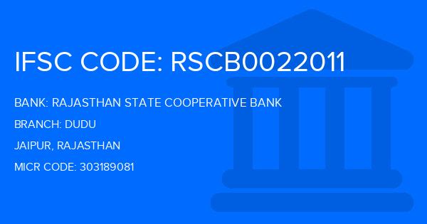 Rajasthan State Cooperative Bank Dudu Branch IFSC Code