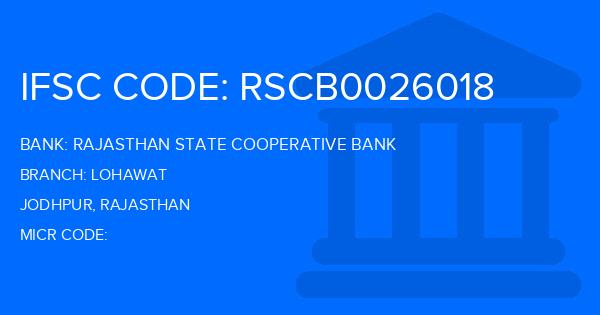 Rajasthan State Cooperative Bank Lohawat Branch IFSC Code