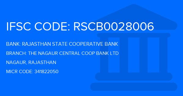 Rajasthan State Cooperative Bank The Nagaur Central Coop Bank Ltd Branch IFSC Code