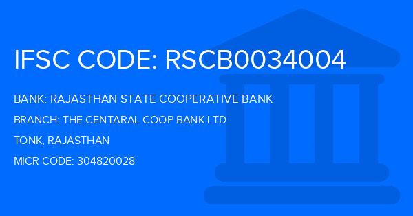 Rajasthan State Cooperative Bank The Centaral Coop Bank Ltd Branch IFSC Code