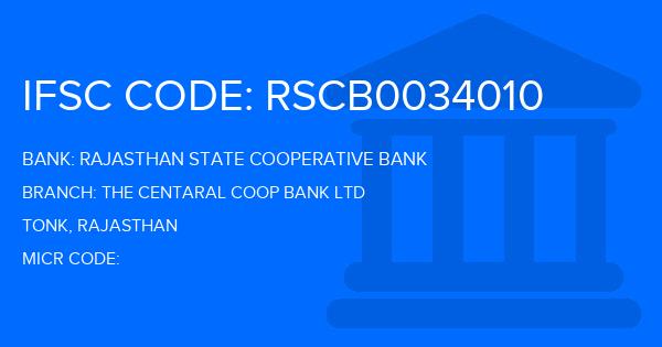 Rajasthan State Cooperative Bank The Centaral Coop Bank Ltd Branch IFSC Code