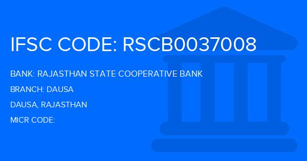 Rajasthan State Cooperative Bank Dausa Branch IFSC Code