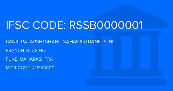 Rajarshi Shahu Sahakari Bank Pune Rtgs Ho Branch IFSC Code